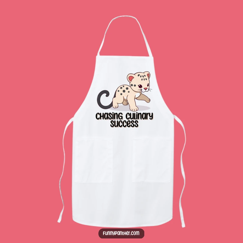 Funny Panther Cub Tail Apron - Cook with Playful Charm and Humor