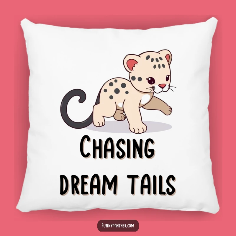Funny Panther Cub Tail Pillow - Cozy Comfort with Playful Cuteness