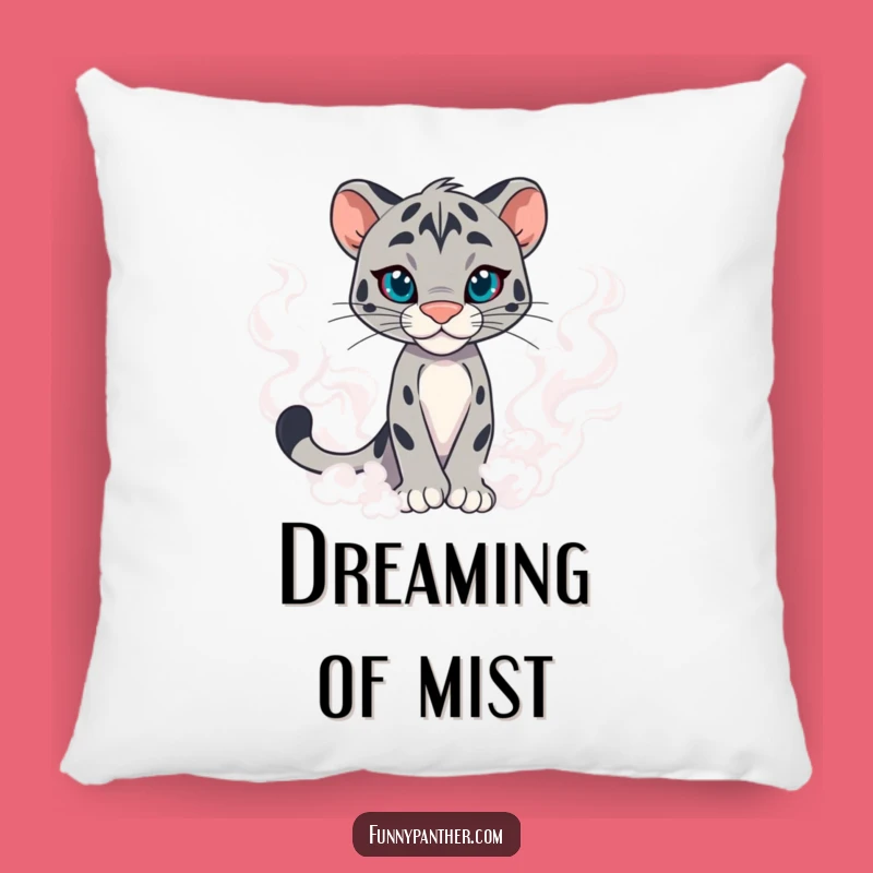 Funny Panther Mist Pillow - Mysterious Comfort for Your Chic Space