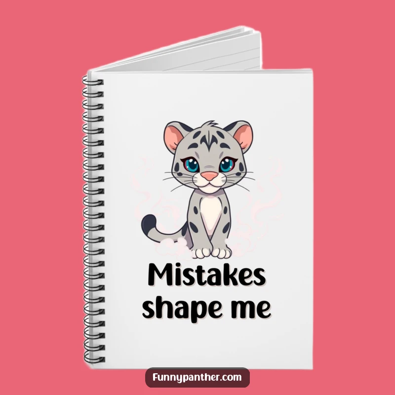 Funny Panther Mist Notebook - Jot Down Ideas with Mysterious Flair