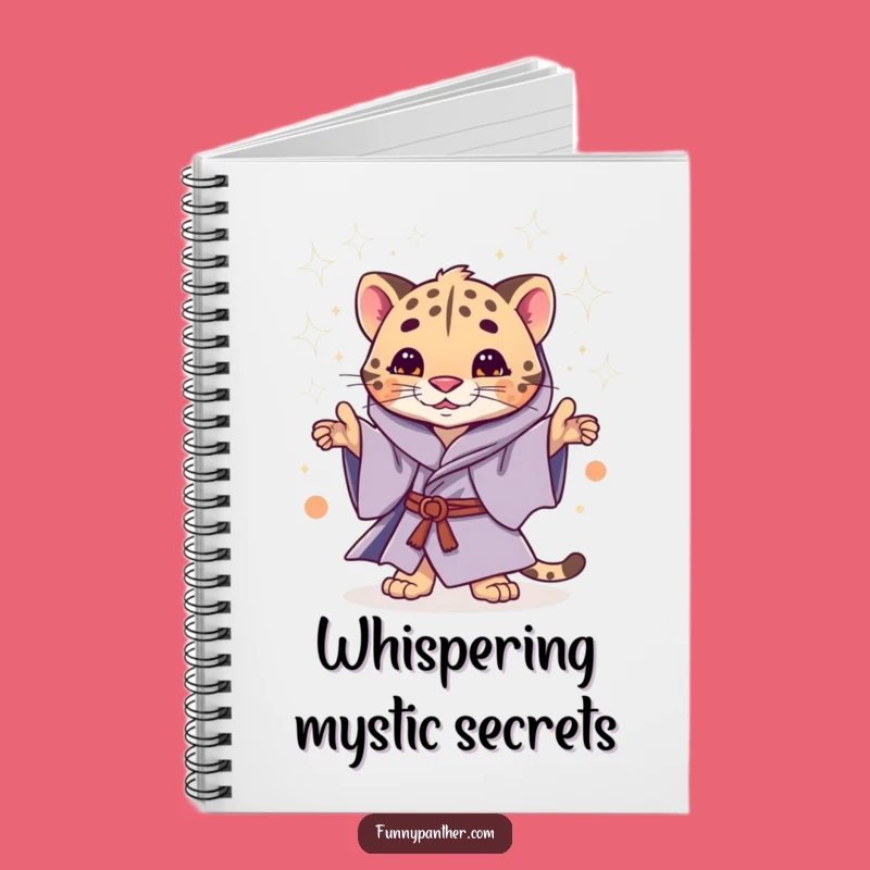 Funny Mystic Panther Notebook: Jot Down Spells with Magical Feline Flair
