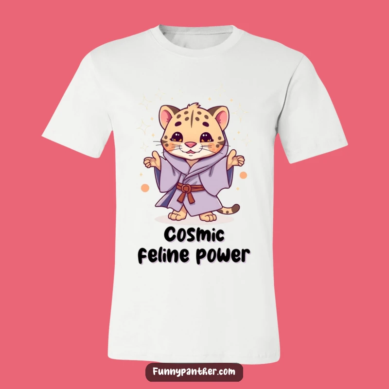 Funny Mystic Panther T-Shirt: Magical Feline Casting Stardust for Whimsical Style
