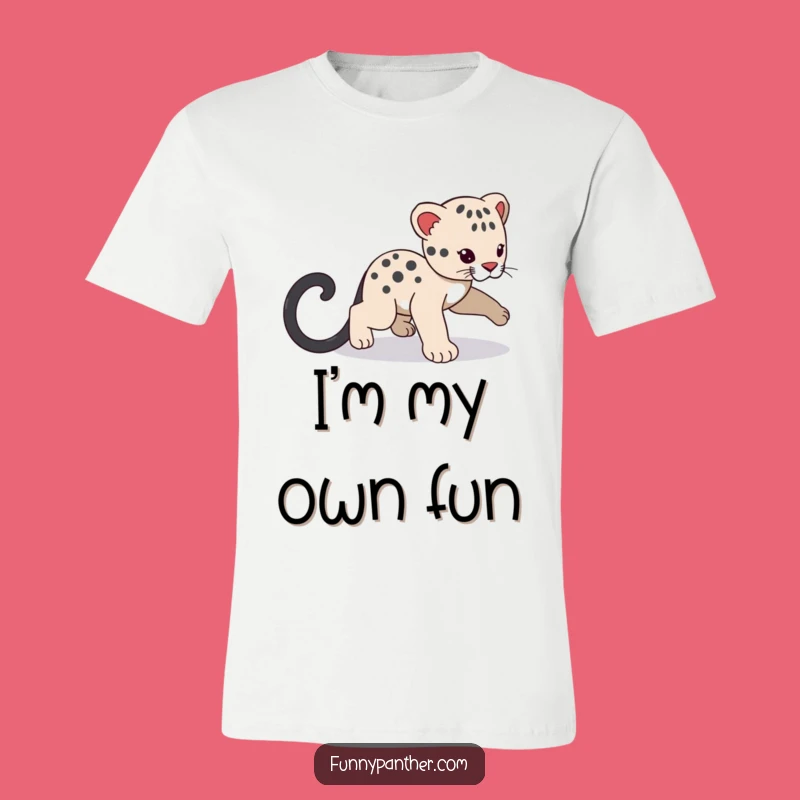 Funny Panther Cub Tail T-Shirt - Playful Style for Everyday Fun