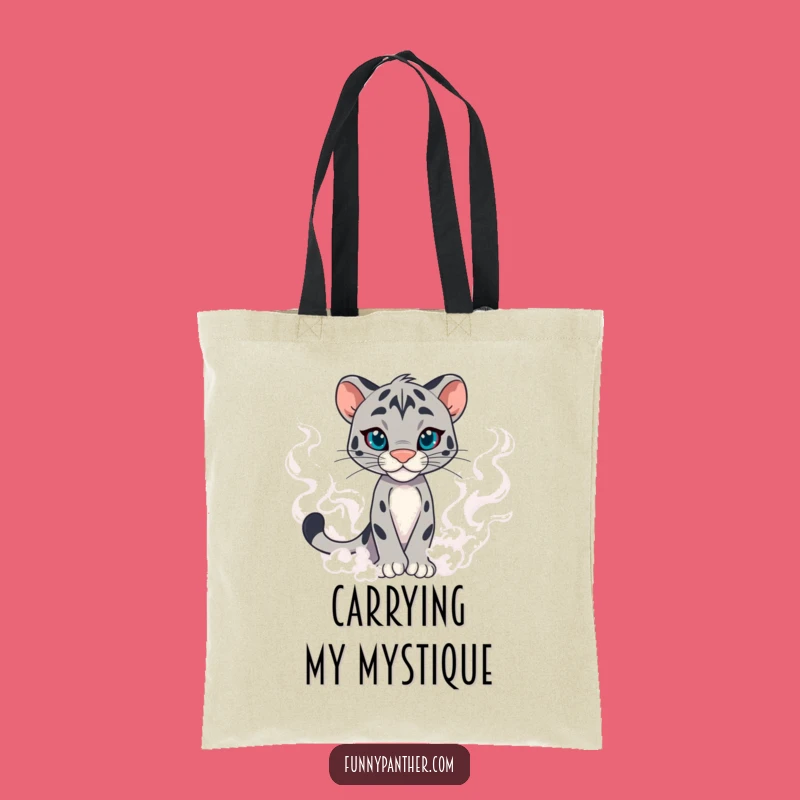 Funny Panther Mist Tote Bag - Carry Your Confidence with Style